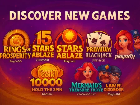 Explore new games from the best providers