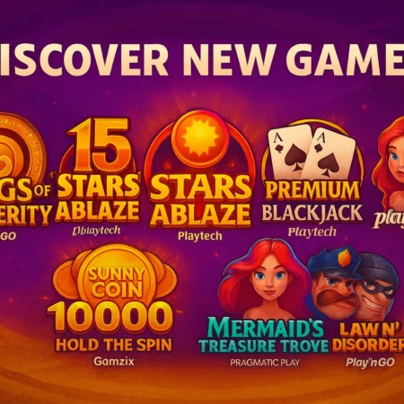 Explore new games from the best providers